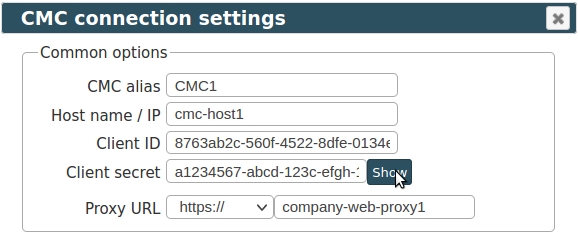 CMC configuration